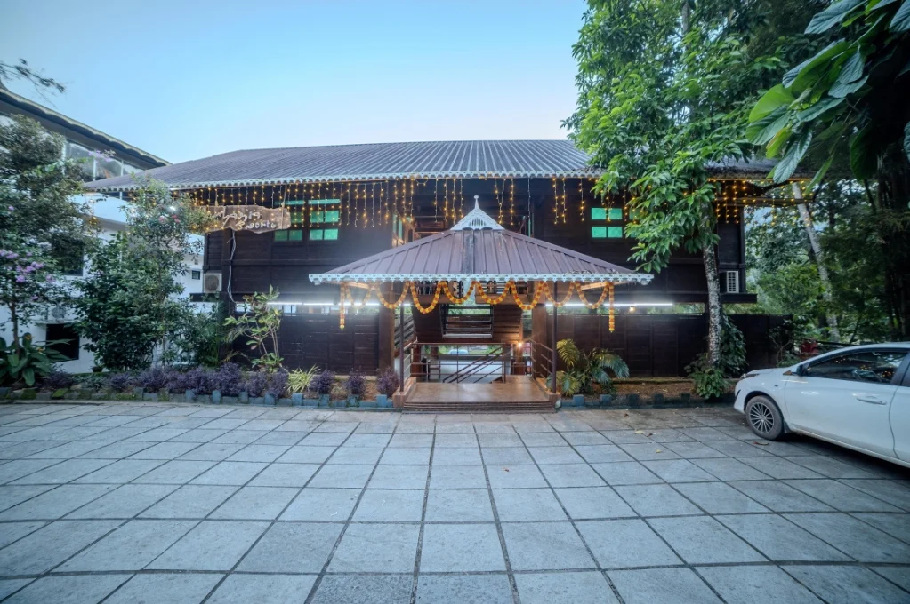 Exterior facade and entrance of Bethania Resort Athirapilly in Athirapally