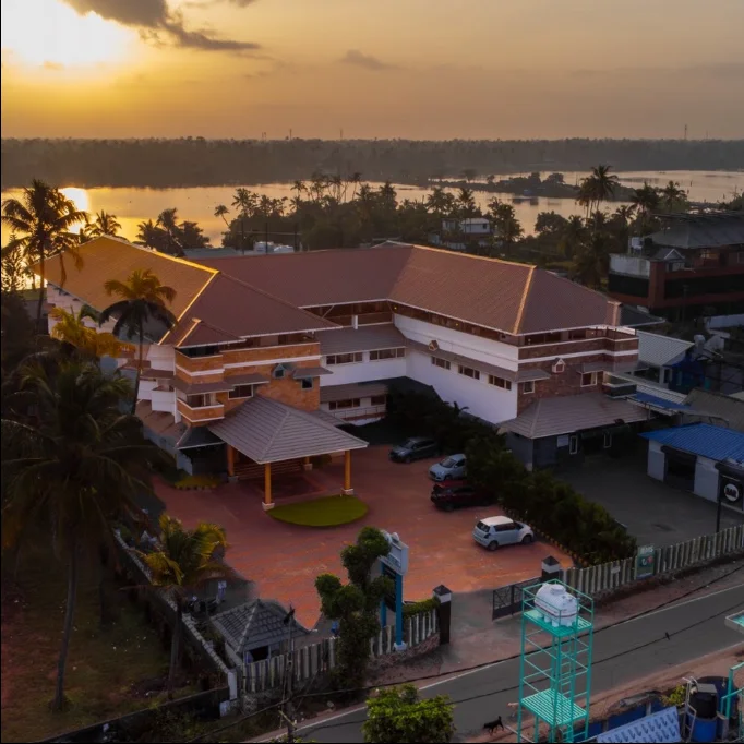 Exterior facade and entrance of The Renai Blue Waters Cherai in Cherai
