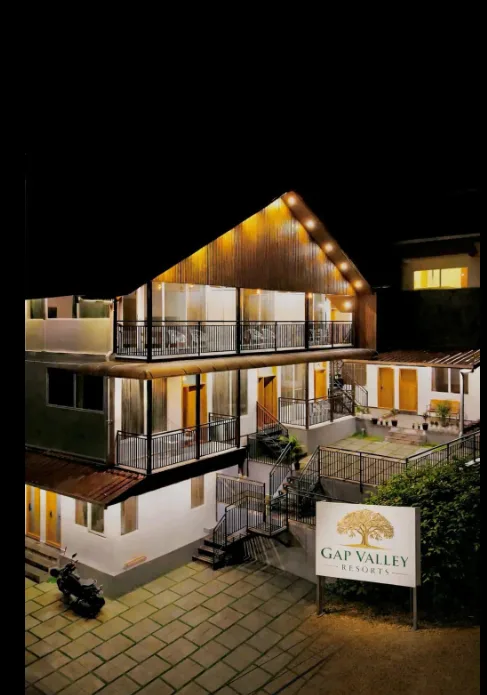 Exterior facade and entrance of Gap Valley Resort in Munnar