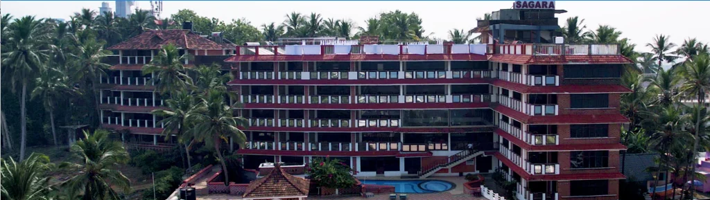 Sagara Beach Resort facade and gardens