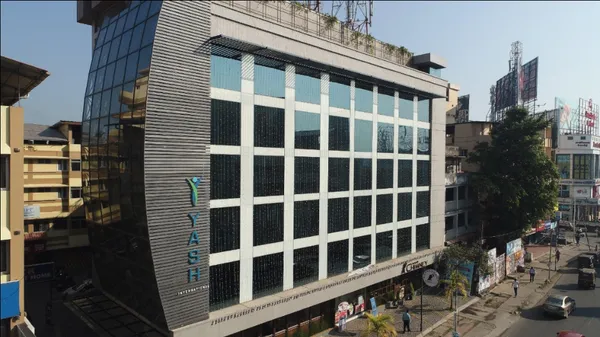 Yash International Hotel exterior facade in Kozhikode