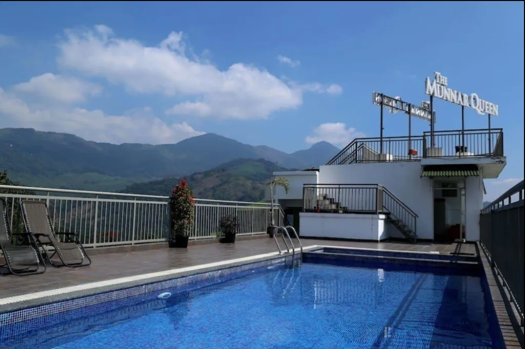 Exterior facade and entrance of The Munnar Queen Resort & Spa in Munnar