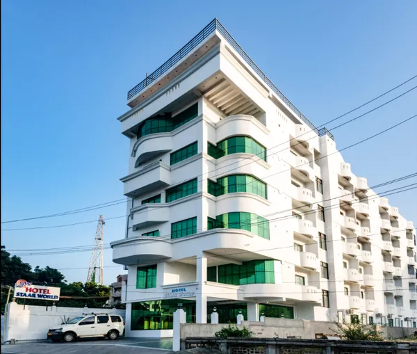 Hotel Starworld exterior facade in Kanyakumari
