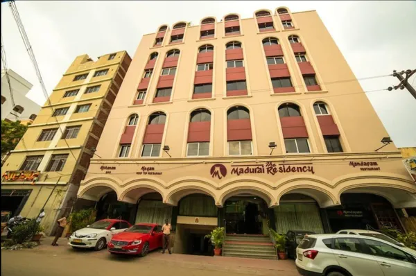 The Madurai Residency exterior facade in Madurai