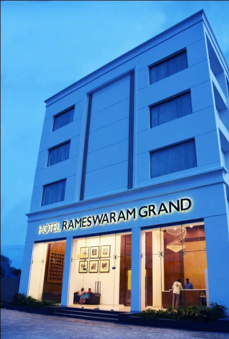 Hotel Rameswaram Grand exterior facade in Rameshwaram