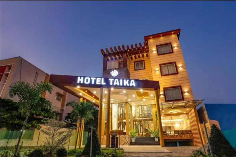 Hotel Taika entrance and facilities