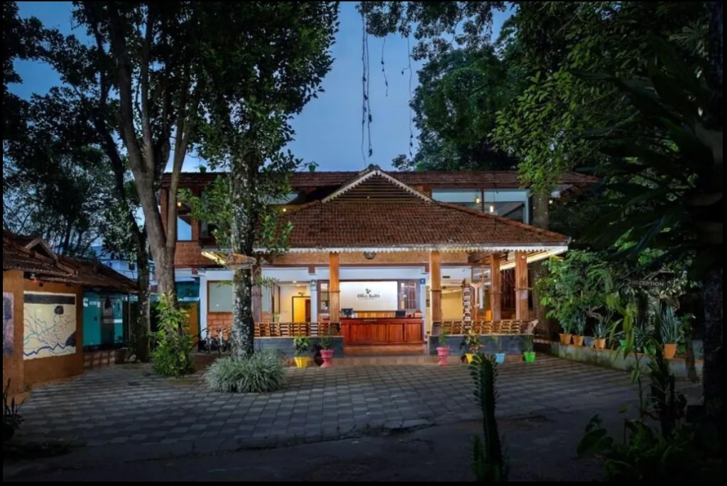 Exterior facade and entrance of Coffee Routes Thekkady in Thekkady