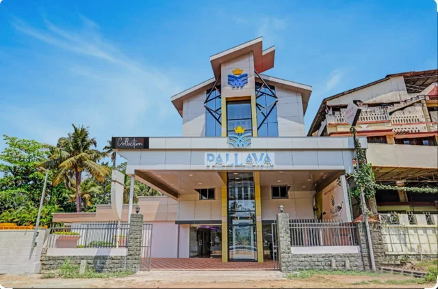 Hotel Pallava Rajadhani exterior facade in Trivandrum