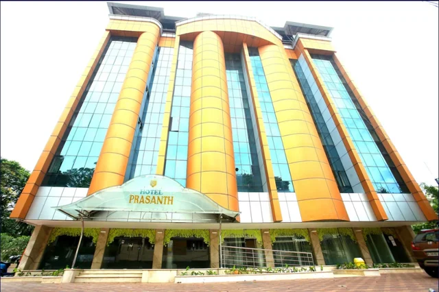 Hotel Prasanth exterior facade in Trivandrum