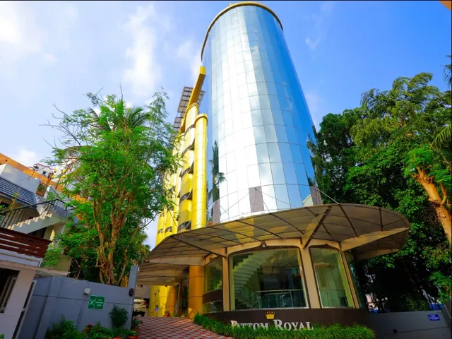 Pattom Royal Hotel exterior facade in Trivandrum