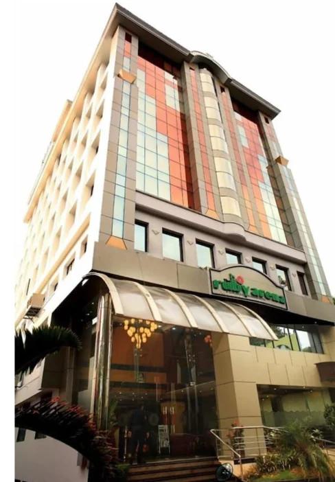 Hotel Ruby Arena exterior facade in Trivandrum