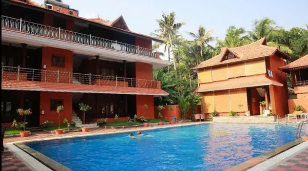 Akhil Beach Resort exterior facade in Varkala