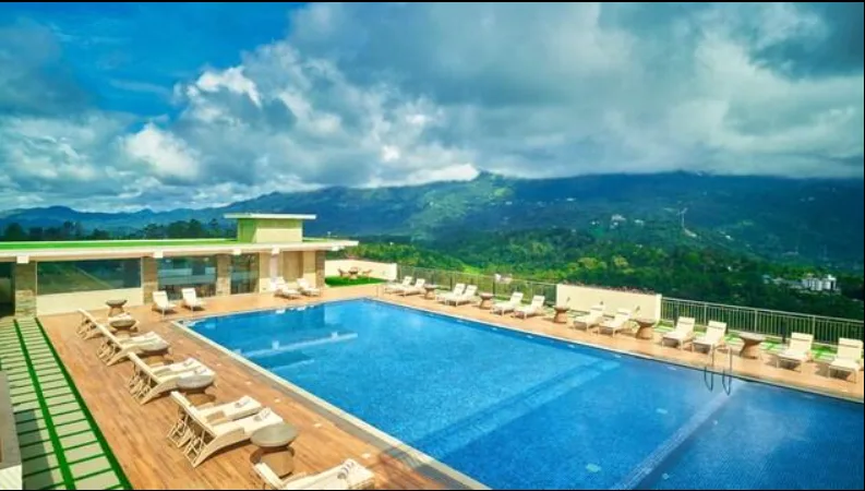 Exterior facade and entrance of Vibe Munnar Resort & Spa in Munnar